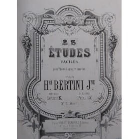 BERTINI Henri Etudes BODIN...