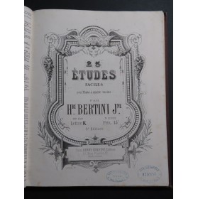 BERTINI Henri Etudes BODIN E. Recueil de Gammes Piano XIXe