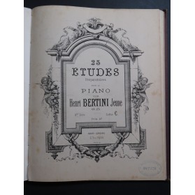 BERTINI Henri Etudes BODIN E. Recueil de Gammes Piano XIXe