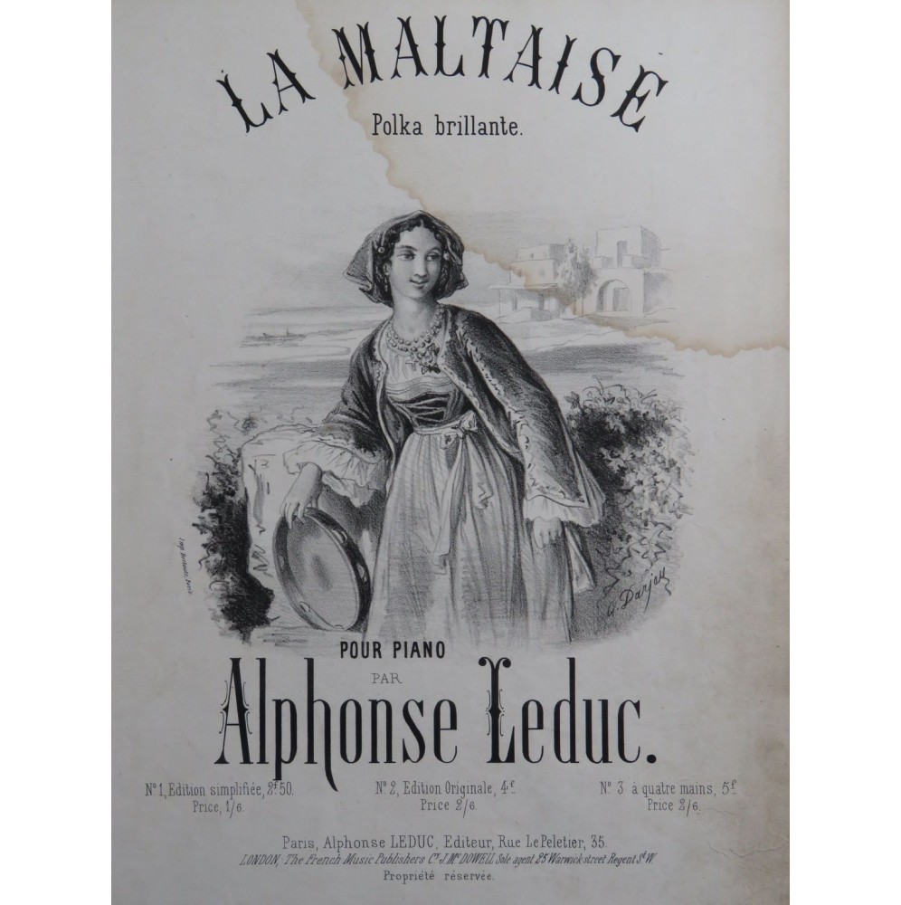 LEDUC Alphonse La Maltaise Piano ca1868