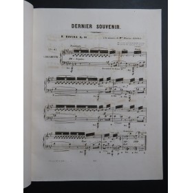 RAVINA Henri Dernier Souvenir op 31 Piano XIXe siècle