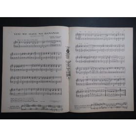 SILVER Frank COHN Irving Yes ! We Have no Bananas Piano 1923