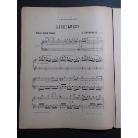 CHAMINADE Cécile Libellules op 24 Piano ca1885