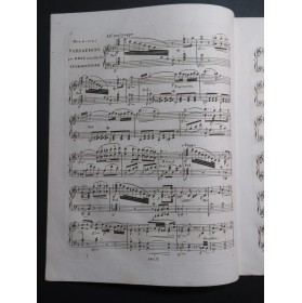 HERZ Henri Variations sur un Air Tyrolien op 13 Piano ca1820