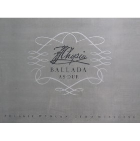 CHOPIN Frédéric Ballada As...