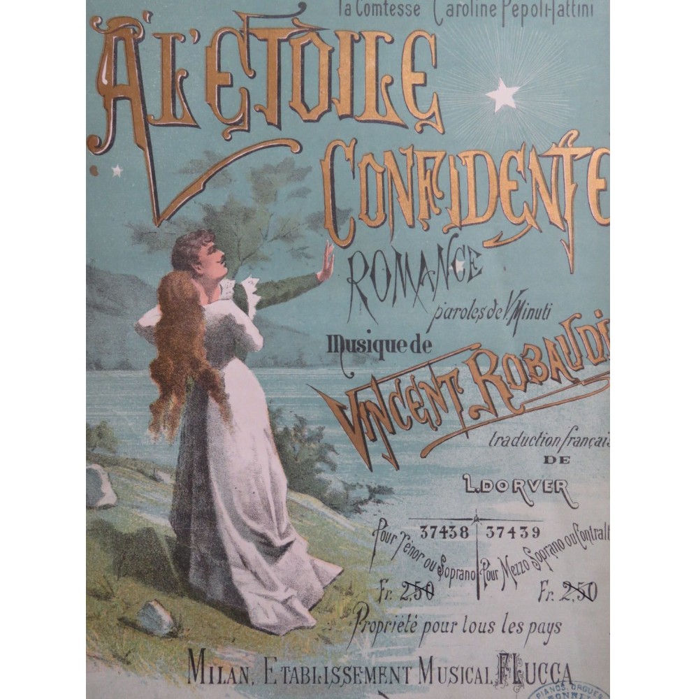 ROBAUDY Vincent A l'Étoile Confidente Chant Piano ca1883