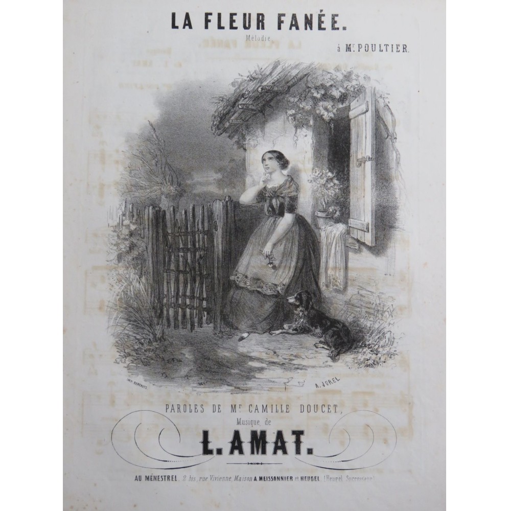 AMAT Léopold La Fleur Fanée Chant Piano ca1840
