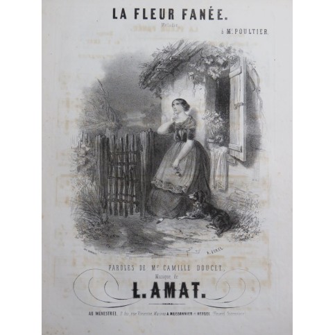 AMAT Léopold La Fleur Fanée Chant Piano ca1840