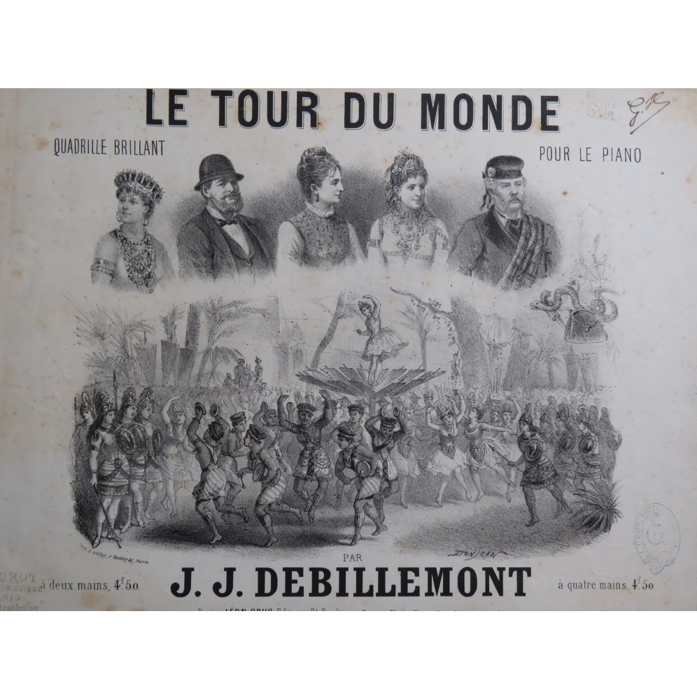 DEBILLEMONT J. J. Le Tour du Monde Piano ca1870