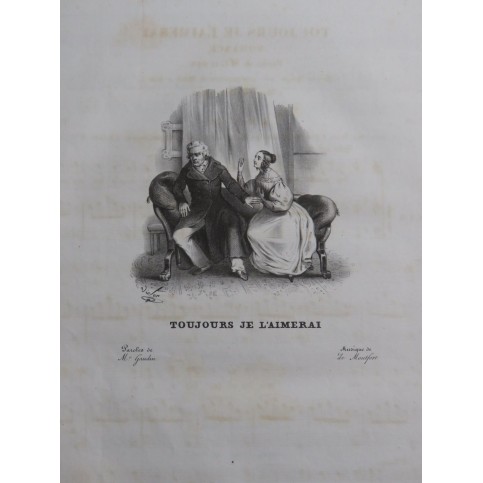 MONTFORT A. Toujours je l'aimerai Chant Piano ca1830