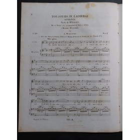 MONTFORT A. Toujours je l'aimerai Chant Piano ca1830