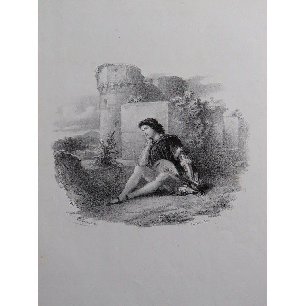 BOIELDIEU Adrien Fleur de la Tour Chant Piano ca1845