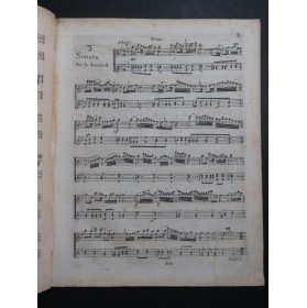 KOZELUCH Leopold Sonate P.XI:4 Clavecin ou Piano 4 mains ca1800