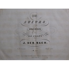 BACH J. S. Suite Anglaise...