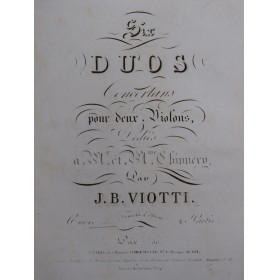 VIOTTI J. B. Six Duos op 5...