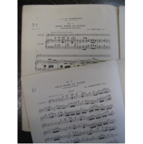 DEMERSSEMAN Jules Solo op. 9 Flute Piano