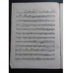 STEIBELT Daniel Deux Sonates op 33 Violoncelle ca1800