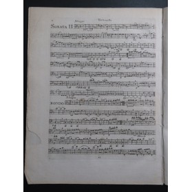 STEIBELT Daniel Deux Sonates op 33 Violoncelle ca1800