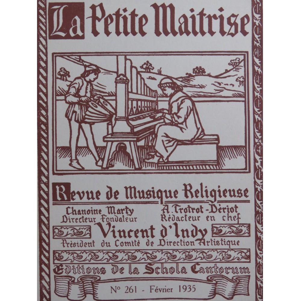 La Petite Maîtrise No 261 Vadon Hanff Micha Lacroix Orgue 1935
