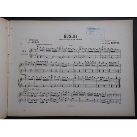 ARBAN Kosiki Quadrille Brillant Piano 4 mains ca1876