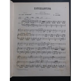 LACOMBE Paul Estudiantina Chant Piano ca1883