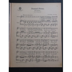 WERNER-KERSTEN Max Bummel - Petrus Chant Piano 1920