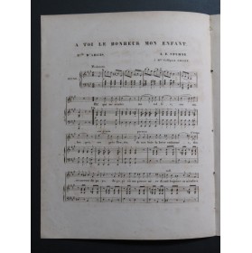 STURNY A. E. A toi le Bonheur mon enfant Chant Piano ca1840