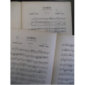 BIZET Georges Carmen Flute Piano 1885