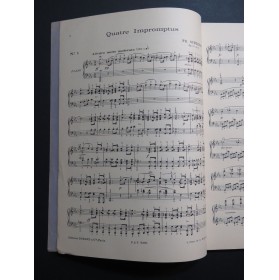 SCHUBERT Franz Moments Musicaux et Impromptus Piano