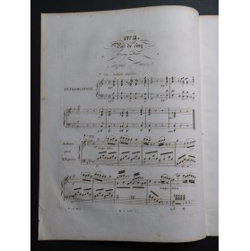 HERZ Jacques Air de Ballet Meyerbeer No 2 Pas de Cinq Piano ca1830