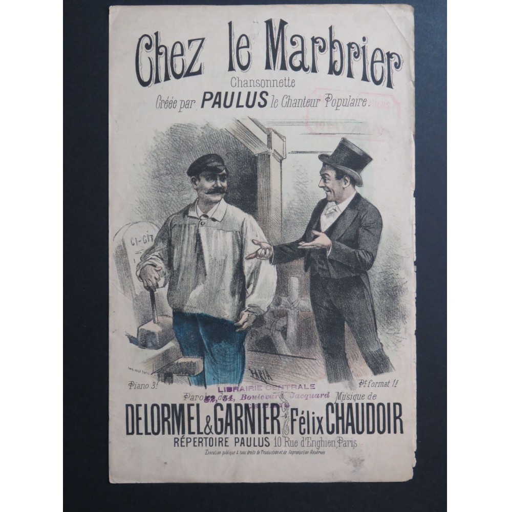 Chez le Marbrier Félix Chaudoir Chant