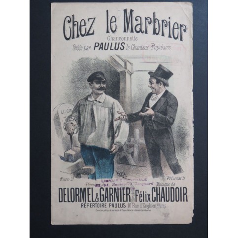 Chez le Marbrier Félix Chaudoir Chant