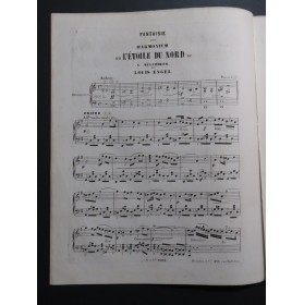 ENGEL Louis Fantaisie sur l'Etoile du Nord op 26 Harmonium ca1855