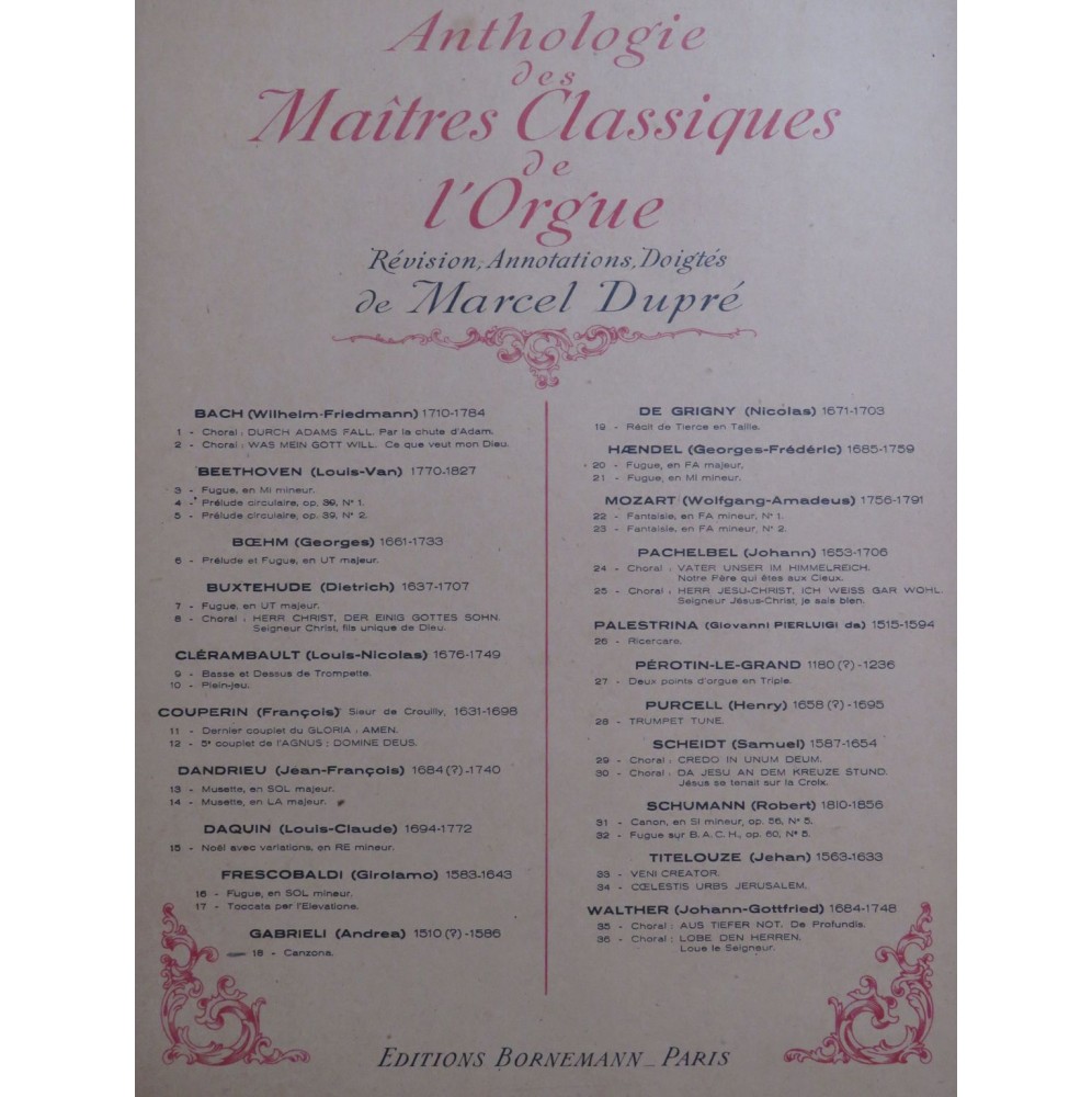 GABRIELI Andrea Canzona Orgue 1942