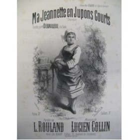 COLLIN Lucien Ma Jeannette Chant Piano XIXe