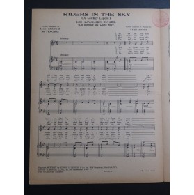 JONES Stan Riders in the Sky Chant Piano 1949