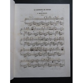 ROSENHAIN Jacques Le Carnaval de Venise op 46 Piano ca1851