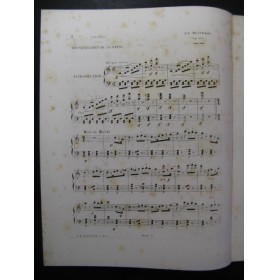 DUVERNOY J. B. Fantaisie Mousquetaires Piano ca1857
