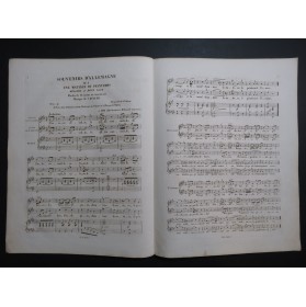KELLER C. Souvenirs d'Allemagne No 1 Chant Piano ca1840