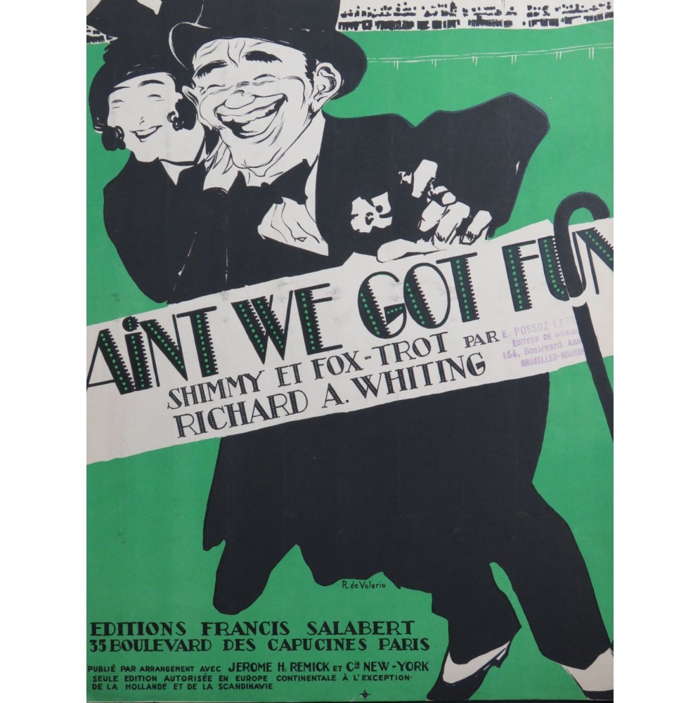 WHITING Richard A. Ain't We Got Fun Piano 1921