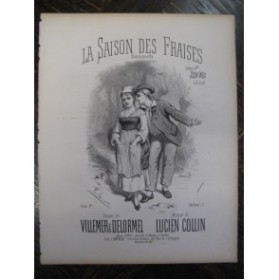 COLLIN Lucien La Saison des Fraises Chant Piano XIXe
