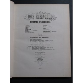 WAGNER Richard Das Rheingold Opéra Chant Piano 1861