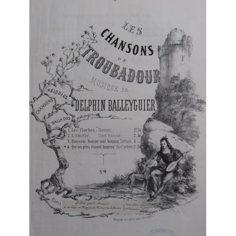 BALLEYGUIER Delphin Que nos pères étaient heureux ! Chant Piano XIXe siècle