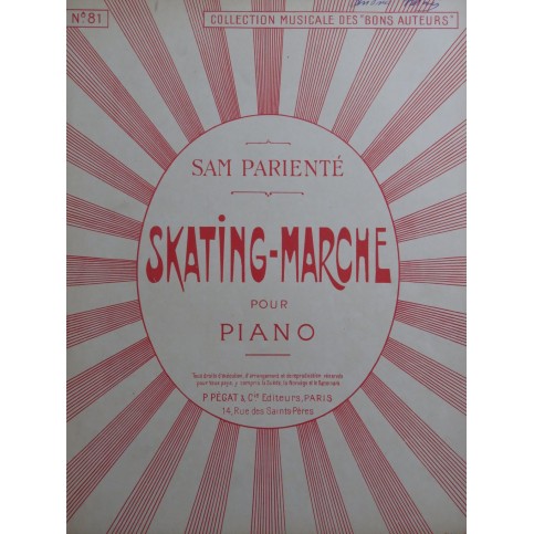 PARIENTÉ Sam Skating-Marche Piano