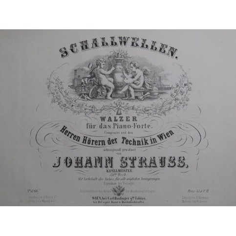 STRAUSS Johann Schallwellen op 148 Piano 1854