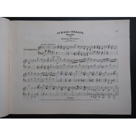 STRAUSS Johann Schallwellen op 148 Piano 1854