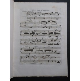 HERZ Henri Rondo Brillant La Neige op 14 Piano ca1820