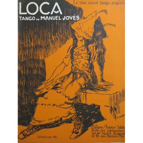 JOVÈS Manuel Loca ! Piano 1923