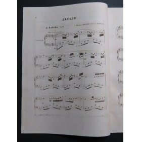 RAVINA Henri Élégie op 22 Piano ca1850