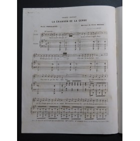 MASSE Victor La Chanson de la Gerbe Chant Piano ca1850